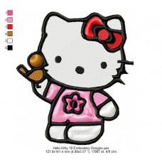 Hello Kitty 18 Embroidery Designs